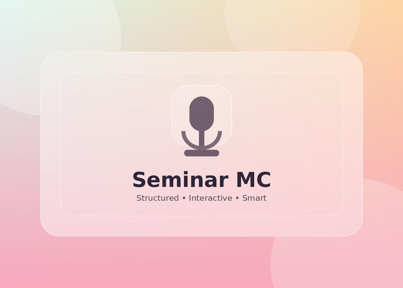 MC memandu seminar profesional
